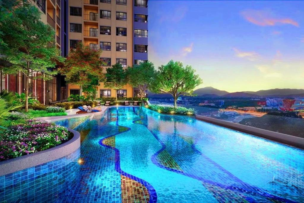 Monthly rent only Luxury condominium with pool and gym in Chiang Mai